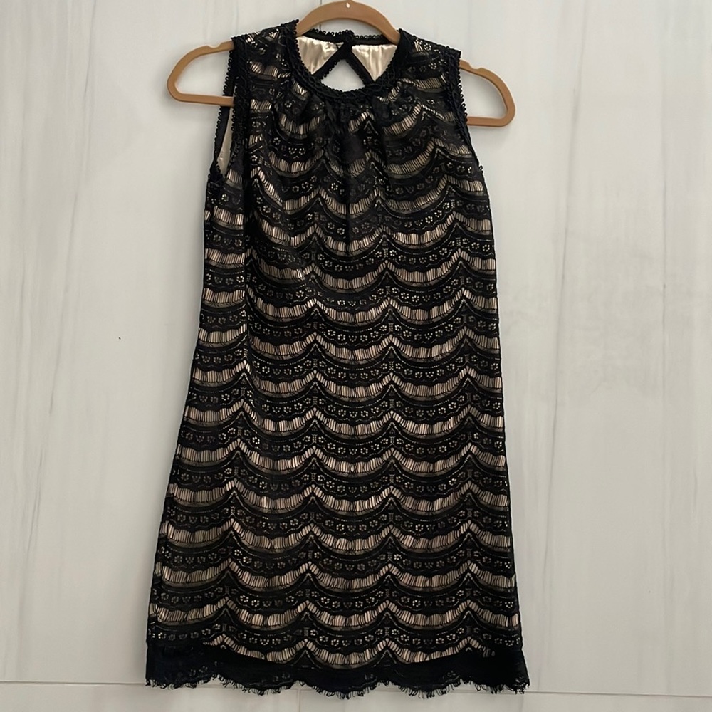Milly black lace dress size 4